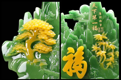 Southeast Asia home company Shop decorative efficacious Talisman Bring Fortune money good luck Blessing CHINESE FU statue