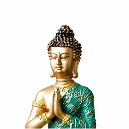 Southeast Asian Buddha statue decorative statue Resin art sculpture Home living room Buddhas  Buddhist supplies 32cm