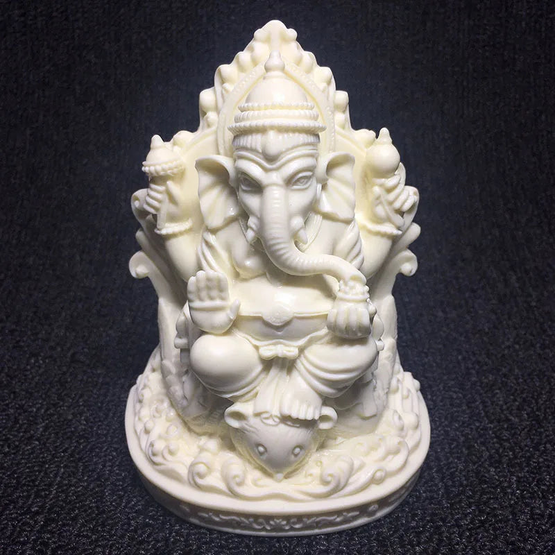 Southeast Asian Elephant God Buddha Figure Statue ,Resin Art Sculpture The Lndian Buddha Home Room Office Feng Shui Accessories