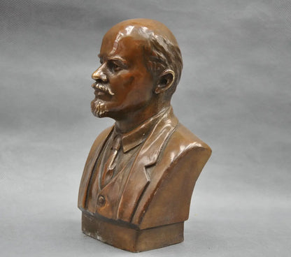 Soviet Pemimpin Vladimir Ilyich Ulyanov Lenin Dada Patung Perunggu