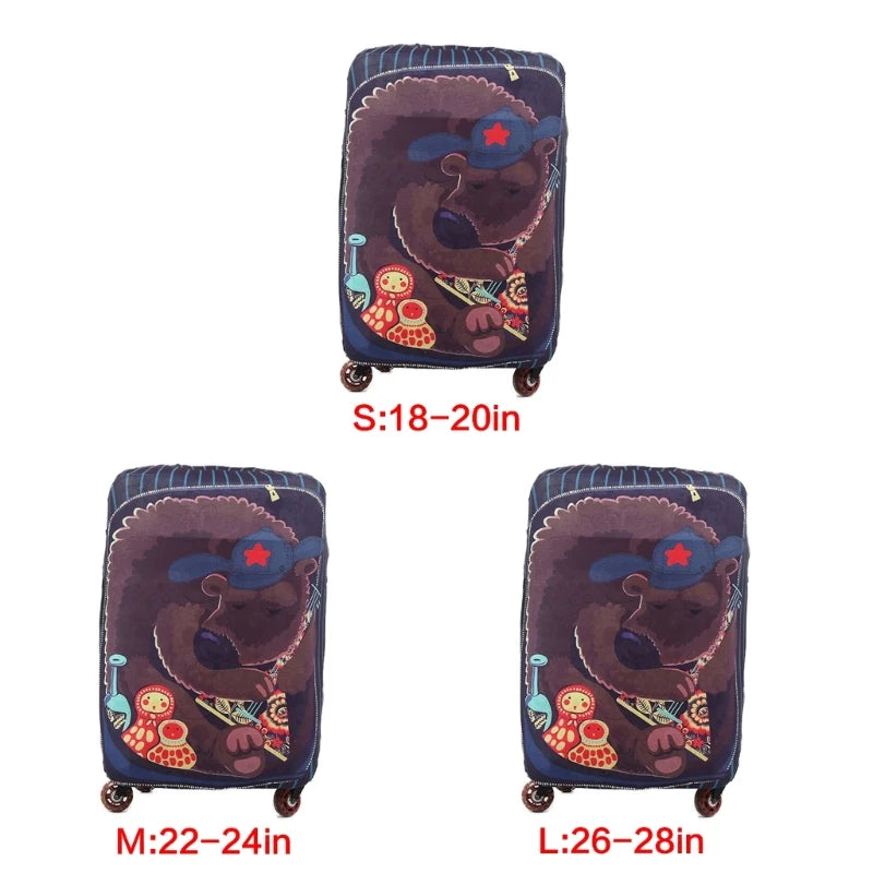 Spandex Travel Luggage Cover Suitcase Protector Bag Fits 20-32 Inch Luggage