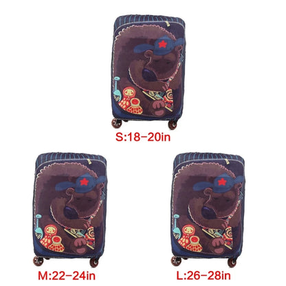 Spandex Travel Luggage Cover Suitcase Protector Bag Fits 20-32 Inch Luggage