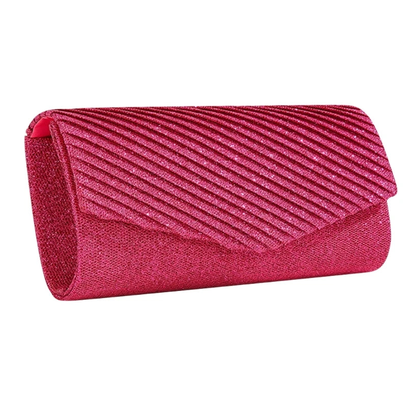 Sparkling Handbag Fashion Envelope Handbag Elegant Evening Clutch Purse Wedding Party Shoulder Bag for Women and Ladies