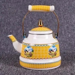 Special Enamel Teapot Mongolian Milk Teapot Eight Treasure Butter Teapot Special Gift Hotel
