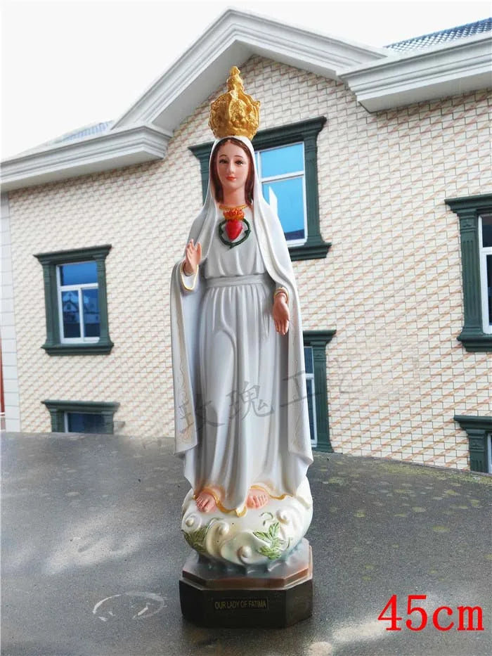 Special Offer -45CM large # HOME Church TOP Ornament Religious Catholicism Christianism Fatima Virgin Mary Madonna holy statue