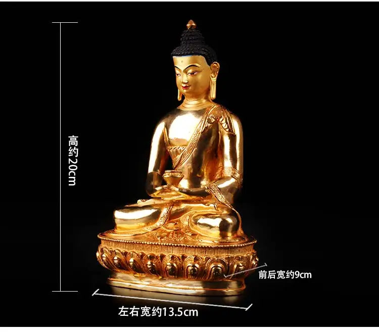Special Offer GOOD Buddha Buddhist bless family home Safety Health efficacious Protection gilding Amitabha Buddha statue