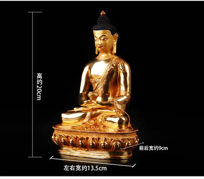 Special Offer GOOD Buddha Buddhist bless family home Safety Health efficacious Protection gilding Amitabha Buddha statue