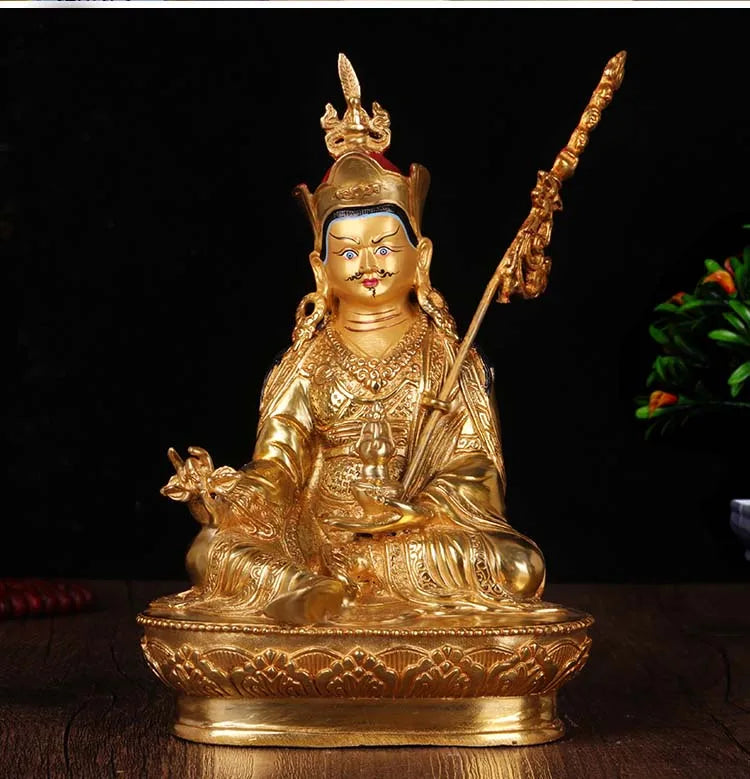 Special Offer GOOD Buddha Buddhist bless family home efficacious Protection gilding Guru Rinpoche Padmasambhava Buddha statue