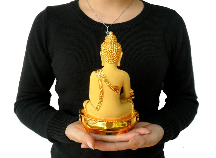 Special Offer-GOOD Buddhism HOME family lobby Effective protection gold the Medicine Buddha FENG SHUI Buddha statue -FREE SHIP