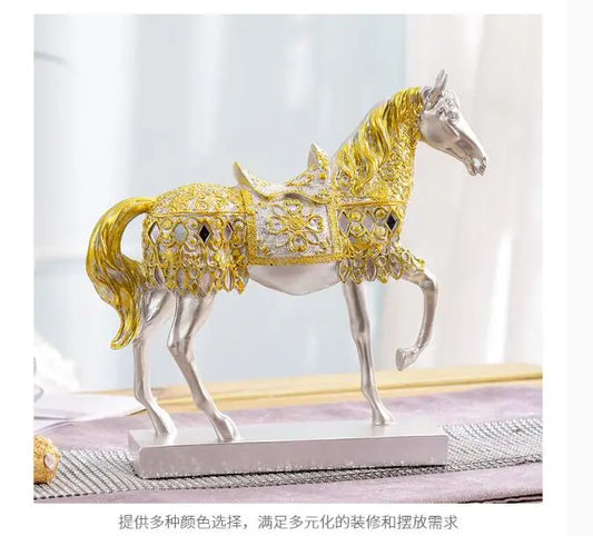 Special Offer HOME Shop lobby decoration Business Money Drawing Good luck Propitious Success HORSE FENG SHUI art Statue