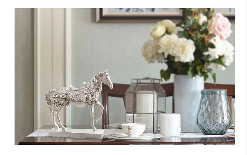 Special Offer HOME Shop lobby decoration Business Money Drawing Good luck Propitious Success HORSE FENG SHUI art Statue