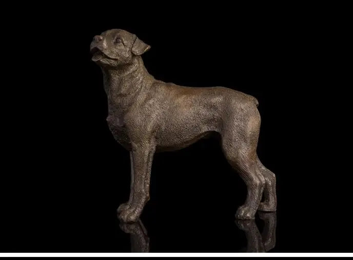 Special Offer- TOP COOL SHOP HOME hall Lobby Porch realistic Ornament art #  Animal Hound dog bronze Sculpture art statue 18CM