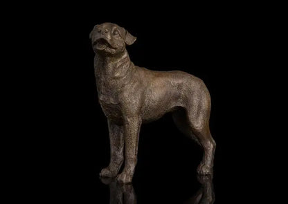 Special Offer- TOP COOL SHOP HOME hall Lobby Porch realistic Ornament art #  Animal Hound dog bronze Sculpture art statue 18CM