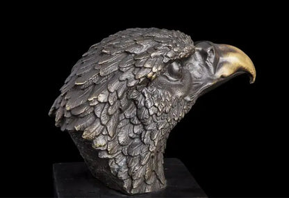 Special Offer- TOP COOL SHOP HOME realistic auspicious Ornament art # Arabia Eagles lanneret bronze Sculpture art statue 18CM