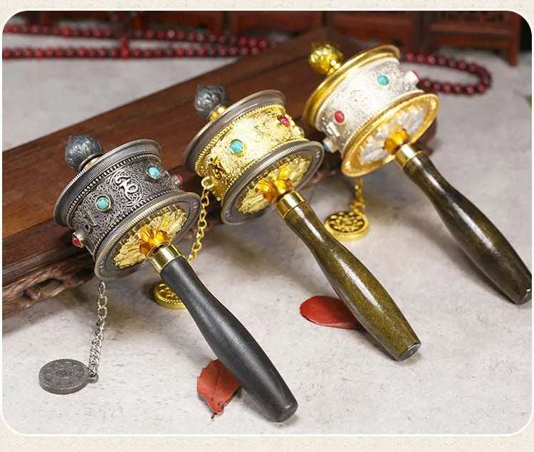 Special Offer Wholesale Buddhist article # Greco-Buddhist Tibet Nepal Buddhism recite chant scriptures Rotating prayer wheel