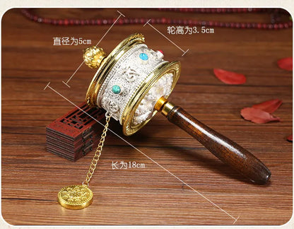 Special Offer Wholesale Buddhist article # Greco-Buddhist Tibet Nepal Buddhism recite chant scriptures Rotating prayer wheel
