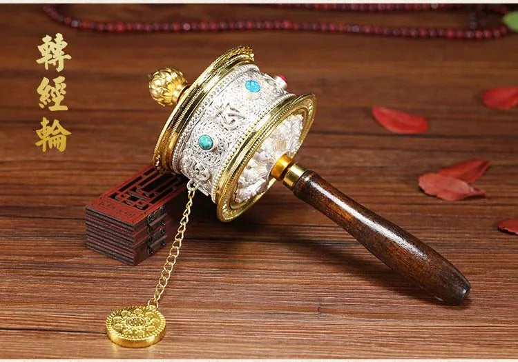 Special Offer Wholesale Buddhist article # Greco-Buddhist Tibet Nepal Buddhism recite chant scriptures Rotating prayer wheel