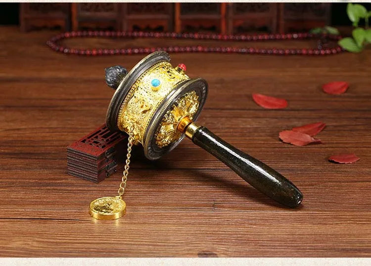 Special Offer Wholesale Buddhist article # Greco-Buddhist Tibet Nepal Buddhism recite chant scriptures Rotating prayer wheel