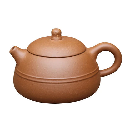 Special offer Yixing authentic teapot 200ml Round two wire copper hammer teapot of small capacity desalination mud ore