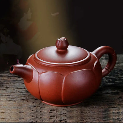 Special offer authentic Yixing teapot handmade raw clear water mud Magnolia pot  Kung Fu Zisha teapot Free