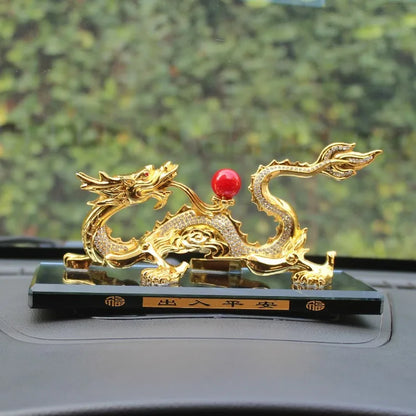 Special promotion  # HOME CAR SHOP Decor exorcise evil spirits GOOD LUCK bring fortune COPPER Divine Dragon talisman statue
