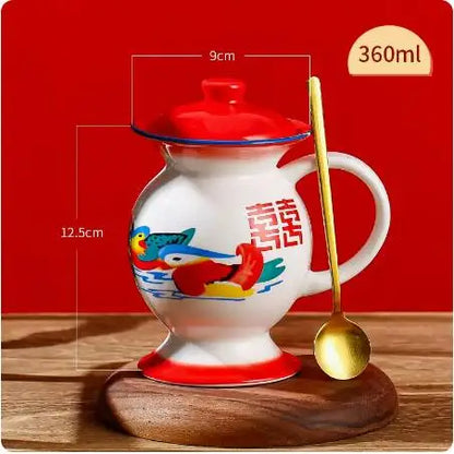 Spittoon Water Cup Old-fashioned Ceramic Creativity Funny Mug Strange Cup Toilet Urinal Teapot Teacup