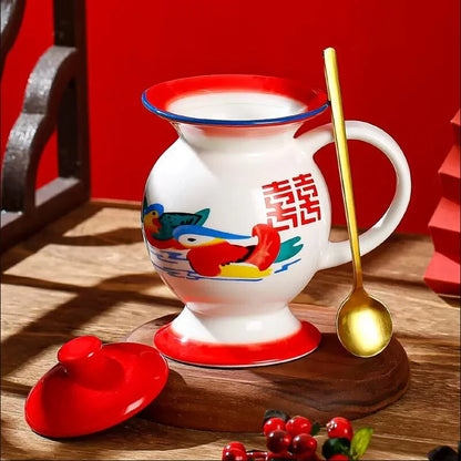 Spittoon Water Cup Old-fashioned Ceramic Creativity Funny Mug Strange Cup Toilet Urinal Teapot Teacup