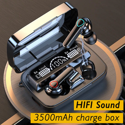 Sports Bluetooth Wireless Headphones with Mic Waterproof Bluetooth Earphones Headset HiFi Stereo Music Earbuds for Phone