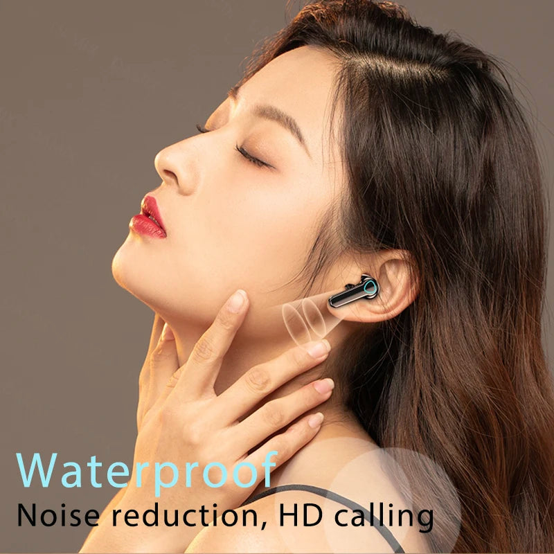 Sports Bluetooth Wireless Headphones with Mic Waterproof Bluetooth Earphones Headset HiFi Stereo Music Earbuds for Phone