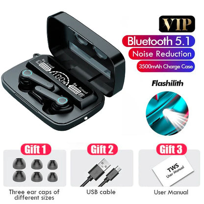 Sports Bluetooth Wireless Headphones with Mic Waterproof Bluetooth Earphones Headset HiFi Stereo Music Earbuds for Phone