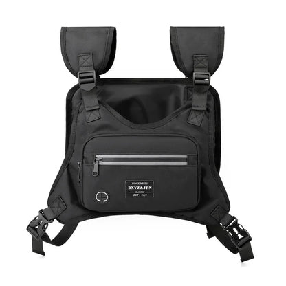 Sports Chest Bag for Men, Water Resistant Lightweight Front Running Vest Bag & Extra Storage for Workouts, Cycling