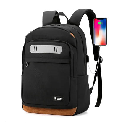 Sports USB Charging Men's Large Capacity Laptop Casual School Bag For Teenager Fashion Man Travel Backpack