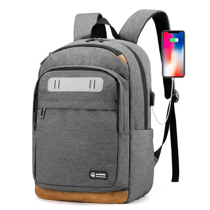 Sports USB Charging Men's Large Capacity Laptop Casual School Bag For Teenager Fashion Man Travel Backpack