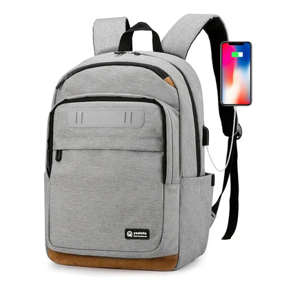 Sports USB Charging Men's Large Capacity Laptop Casual School Bag For Teenager Fashion Man Travel Backpack