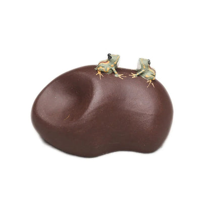 Spray Frog Cute Tea Set Ornaments Yixing Purple Sand Tea Pet Water Tea Set Accessories Water Spray Frog Tea Pet Ornaments Gifts