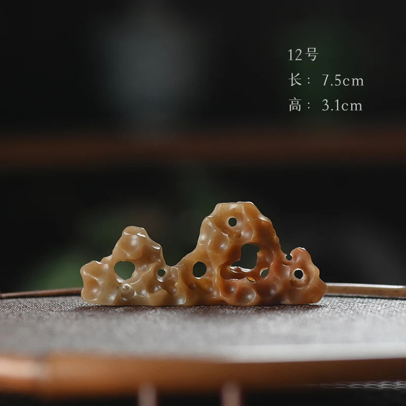 Spray at the beginning of the jingdezhen hand-carved tea pillow aside accompany jade brush the tea-table small place
