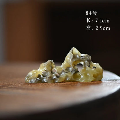 Spray at the beginning of the jingdezhen hand-carved tea pillow aside accompany jade brush the tea-table small place