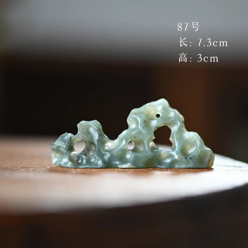 Spray at the beginning of the jingdezhen hand-carved tea pillow aside accompany jade brush the tea-table small place
