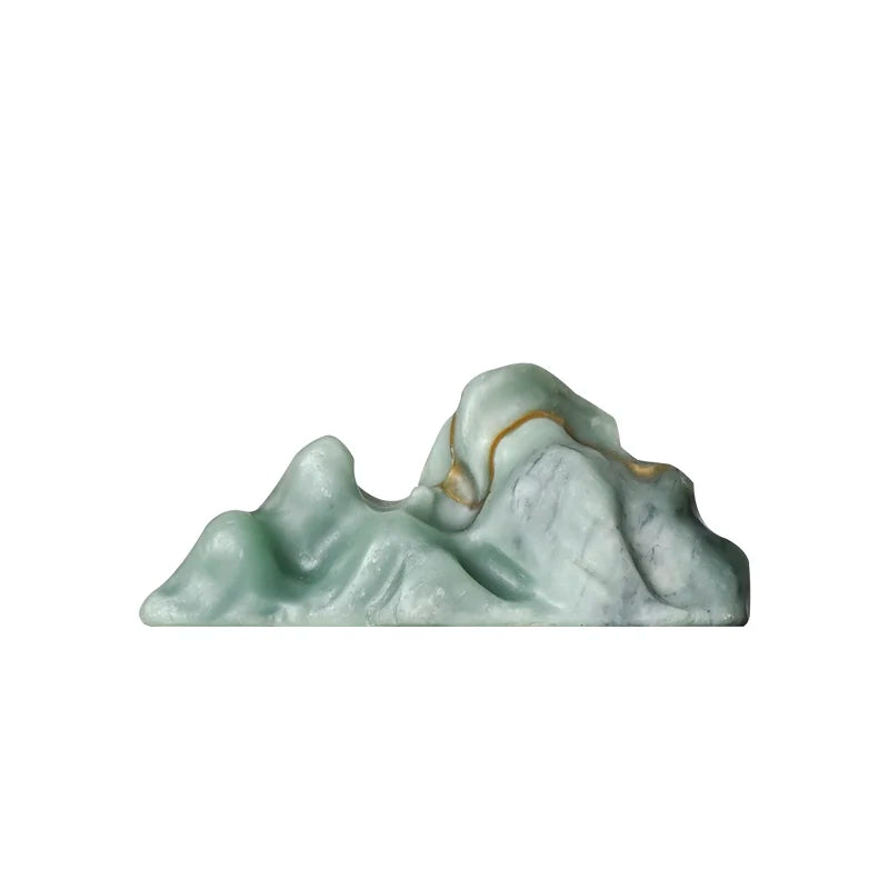 Spray at the beginning of the jingdezhen hand-carved tea pillow aside accompany jade brush the tea-table small place