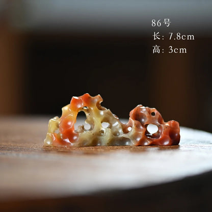Spray at the beginning of the jingdezhen hand-carved tea pillow aside accompany jade brush the tea-table small place