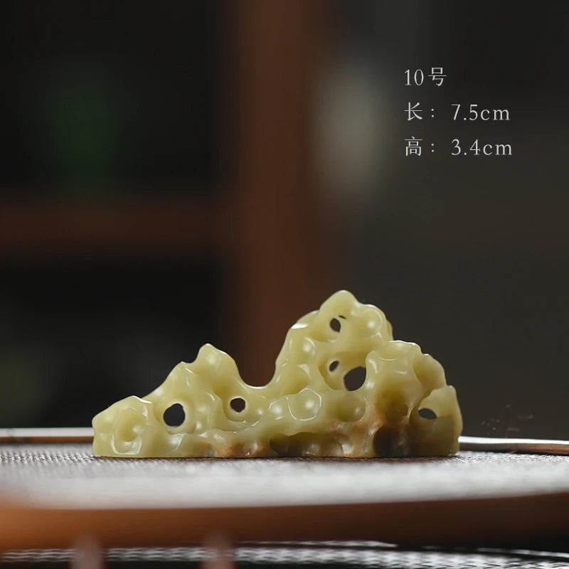 Spray at the beginning of the jingdezhen hand-carved tea pillow aside accompany jade brush the tea-table small place