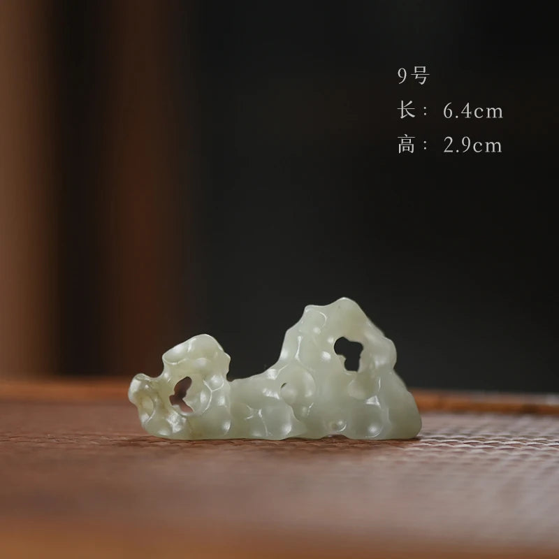 Spray at the beginning of the jingdezhen hand-carved tea pillow aside accompany jade brush the tea-table small place