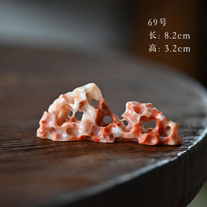 Spray at the beginning of the jingdezhen hand-carved tea pillow aside accompany jade brush the tea-table small place