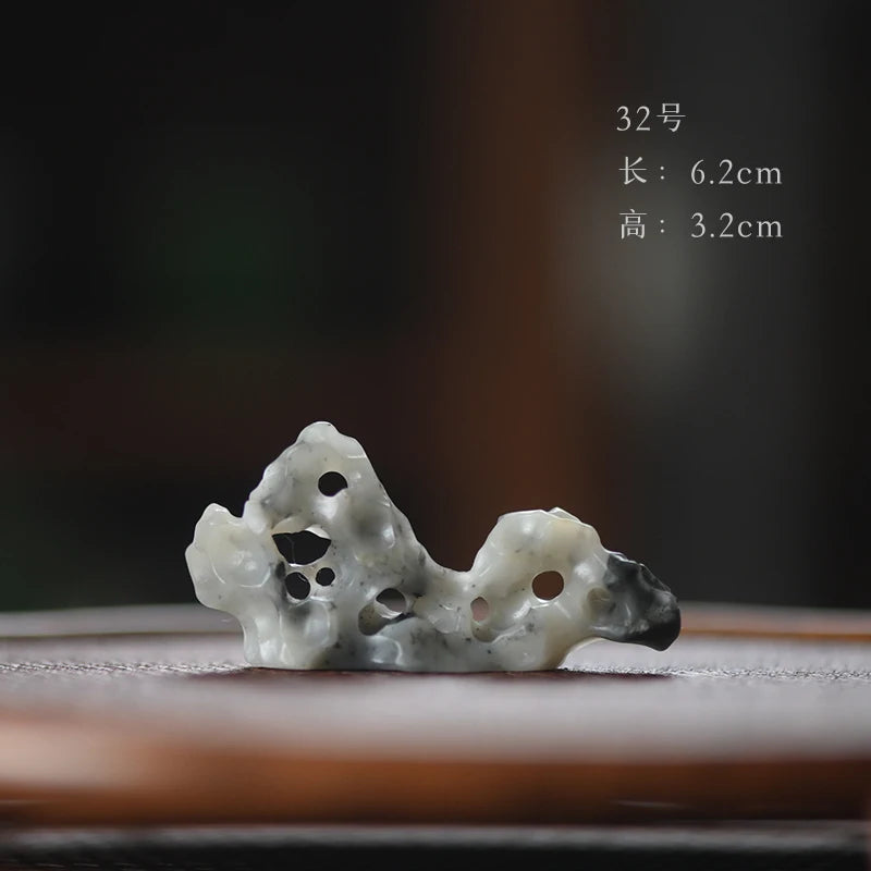 Spray at the beginning of the jingdezhen hand-carved tea pillow aside accompany jade brush the tea-table small place