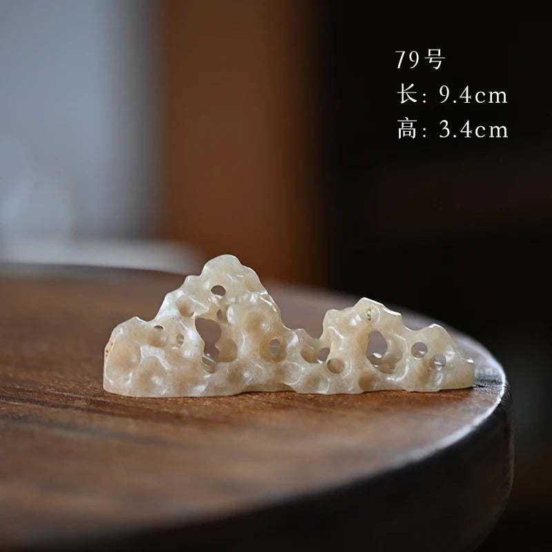 Spray at the beginning of the jingdezhen hand-carved tea pillow aside accompany jade brush the tea-table small place