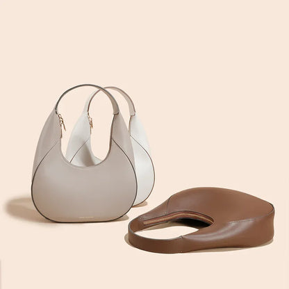 Spring Versatile Shoulder Bag Women's Niche Genuine Leather Bag Designer Bags Luxury  Handbags