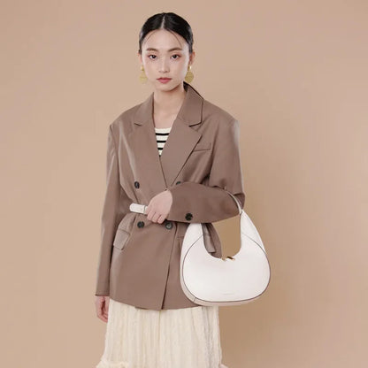 Spring Versatile Shoulder Bag Women's Niche Genuine Leather Bag Designer Bags Luxury  Handbags