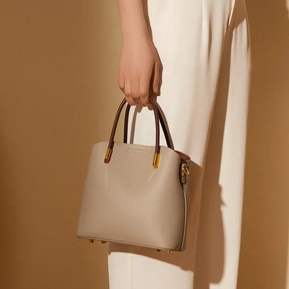 Spring and Summer 2024 Niche Genuine Leather Bucket Women's All-match Western-style Handbag High-end Casual Crossbody Bag Co