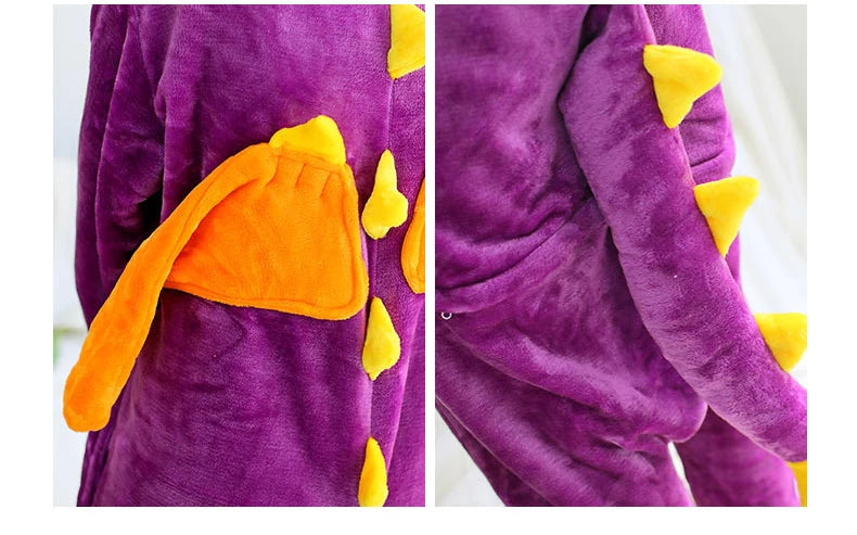 Spyro Pajamas Adult Kids Cosplay Costumes Purple Dragon Onesies For Unisex Dance Fancy Pajamas Halloween Near Year Gift