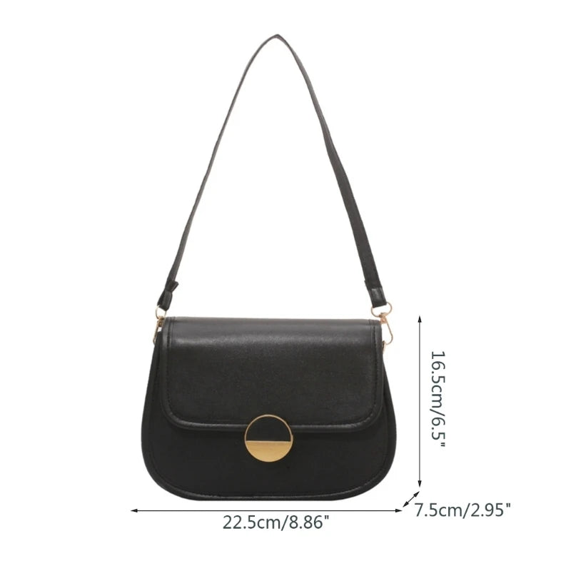 Square Shoulder Bag for Women PU Crossbody Bag Female Underarm Bag Girls Messenger Bag Small Underarm Bag Dating Bag Ins